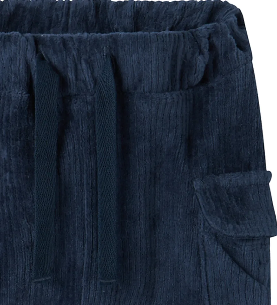 Bukser Og Jeans*Name It Bukser - Fløjlsvelour - NbmRonny - Navy Blazer