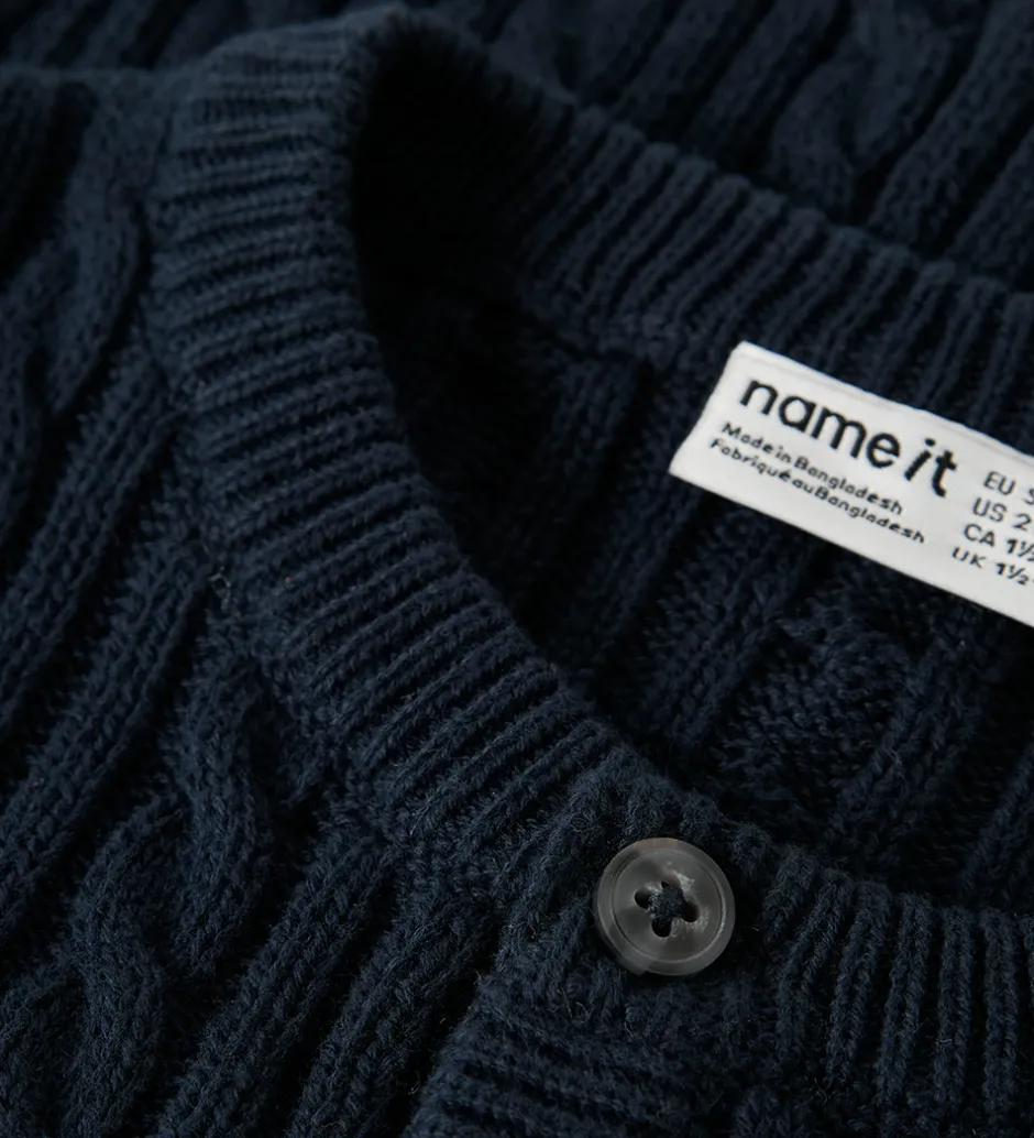Cardigans*Name It Cardigan - Strik - NmmRoman - Navy Blazer
