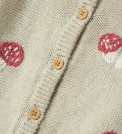 Striktrøjer*Name It Cardigan - Strik - NbfLinie - Peyote Melange m. Print