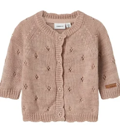 Striktrøjer*Name It Cardigan - Uld - Strik - NbfWrilla - Shadow Gray