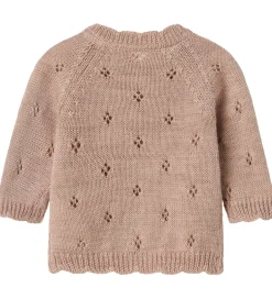 Striktrøjer*Name It Cardigan - Uld - Strik - NbfWrilla - Shadow Gray