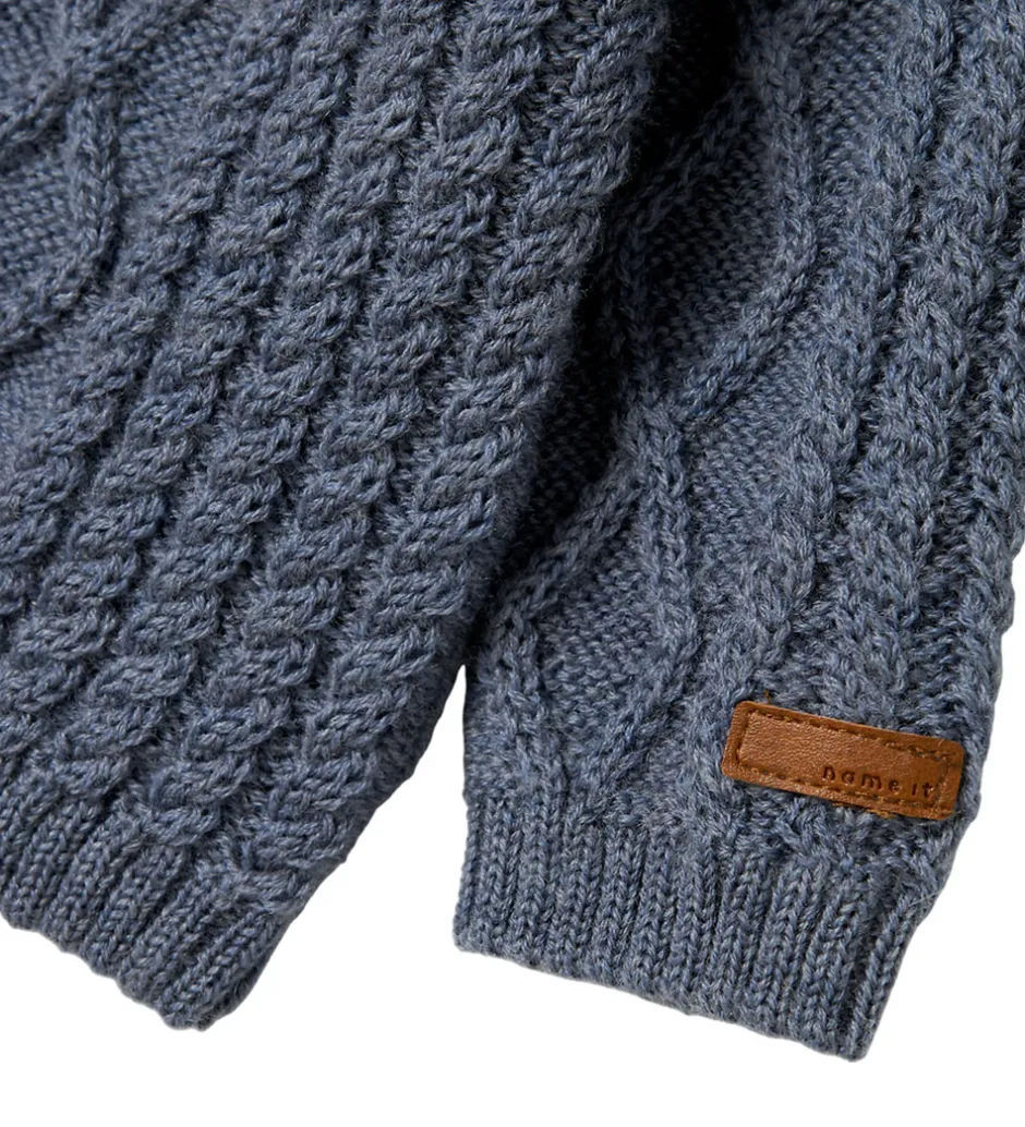 Børn Name It Cardigan - Uld - Strik - NbmWrilla - Folkstone Gray