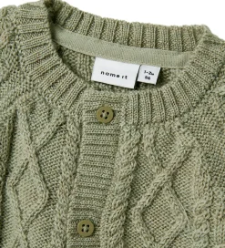 Børn Name It Cardigan - Uld - Strik - NbmWrilla - Dried Sage