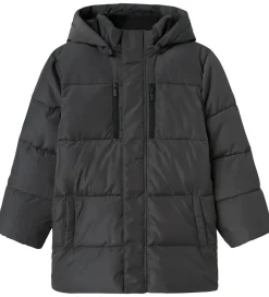 Børn Name It Dynejakke - Noos - NkmMedow03 - Grey Pinstripe