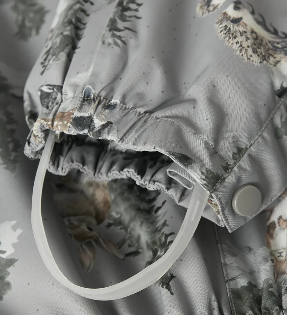 Børn Name It Flyverdragt - NmnSnow10 - Ultimate Grey/Woodland