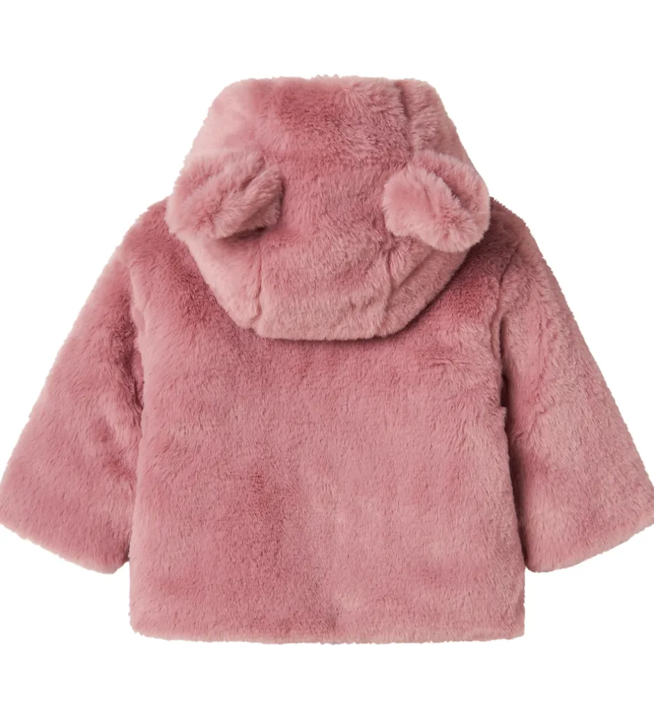 Fleece*Name It Jakke - Imiteret Pels - NbfMila - Lilas