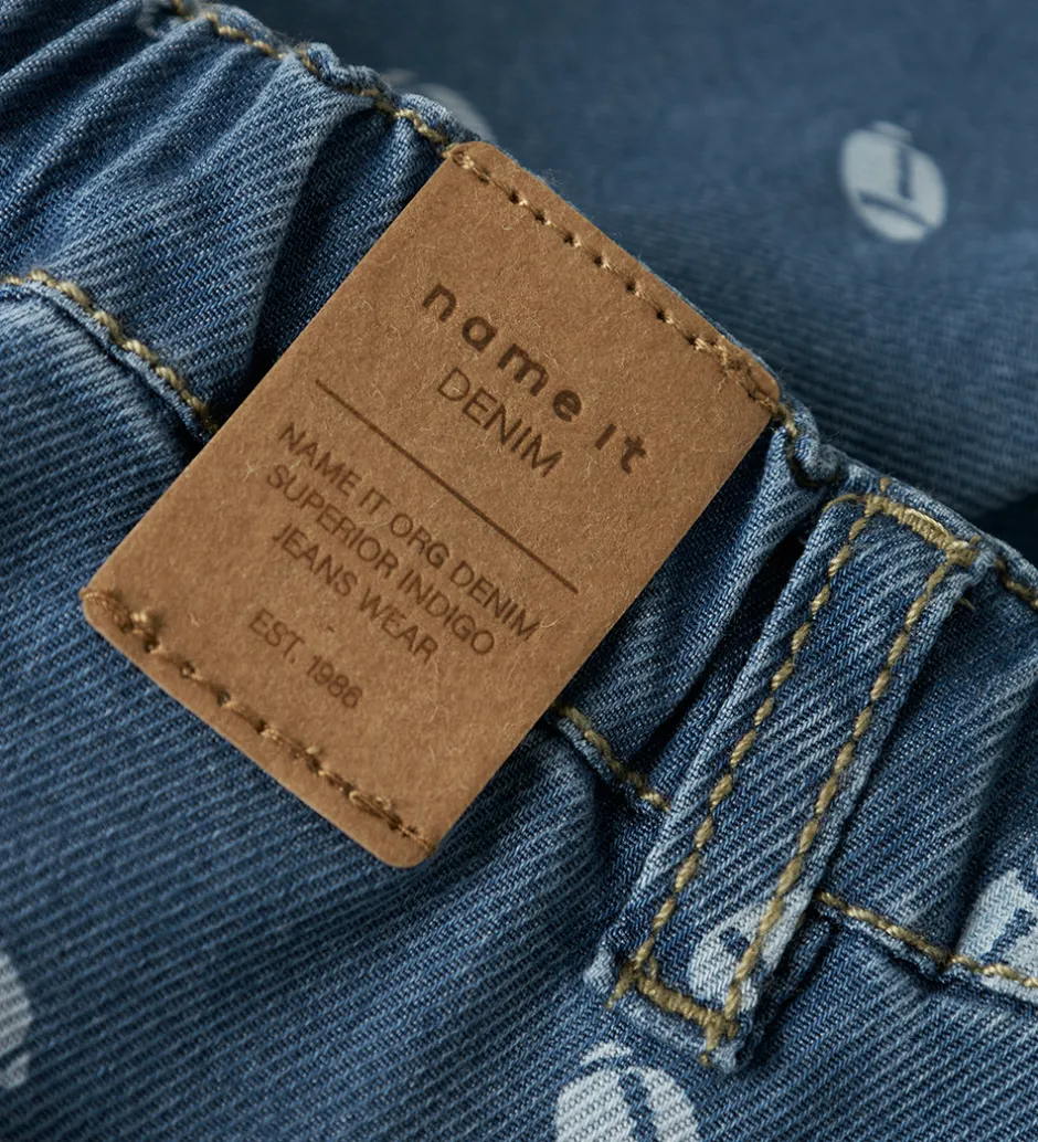 Børn Name It Jeans - NbmBen - Dark Blue Denim/AOP