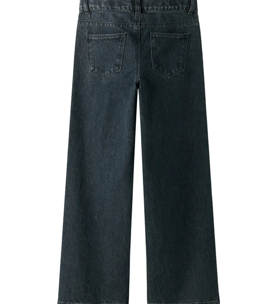 Bukser Og Jeans|Pigetøj*Name It Jeans - NkfRose - Dark Midnight Denim m. Rhinsten