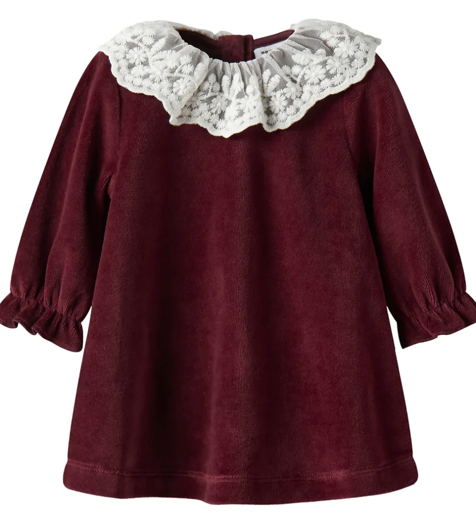 Børn Name It Kjole - Velour - NbfRoxy - Burgundy