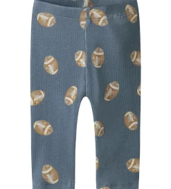 Børn Name It Leggings - Rib - NbmSolution - Flint Stone