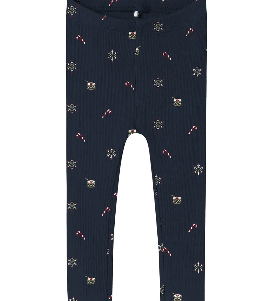 Børn Name It Leggings - Rib - NbnRoko - Navy Blazer