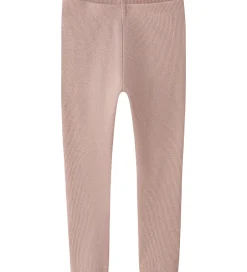 Børn Name It Leggings - Rib - NmfSiclo - Keepsake Lilac m. Glimmer