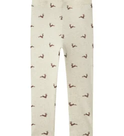 Børn Name It Leggings - Rib - NmnRoko - Peyote Melange