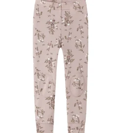 Børn Name It Leggings - Uld - NmfWillow - Shadow Gray/Long flowers
