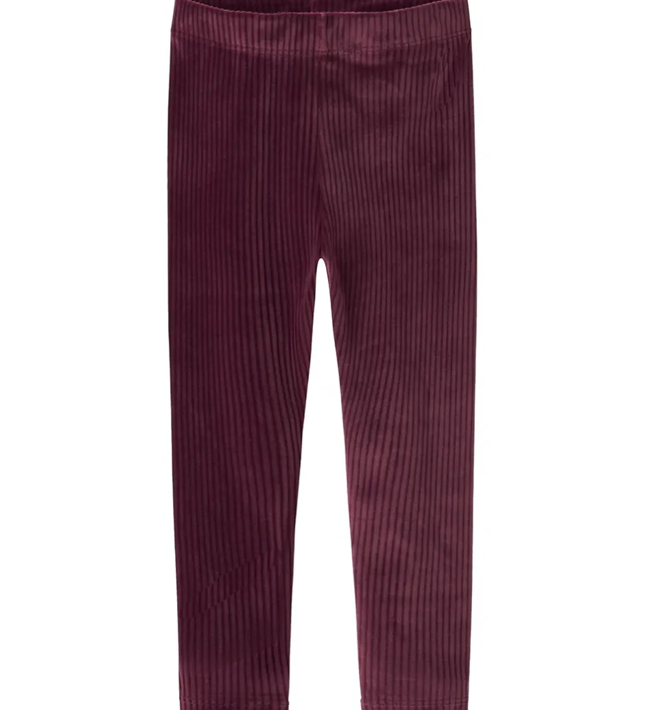 Leggings|Juletøj*Name It Leggings - Velour - NmfVeloa - Burgundy
