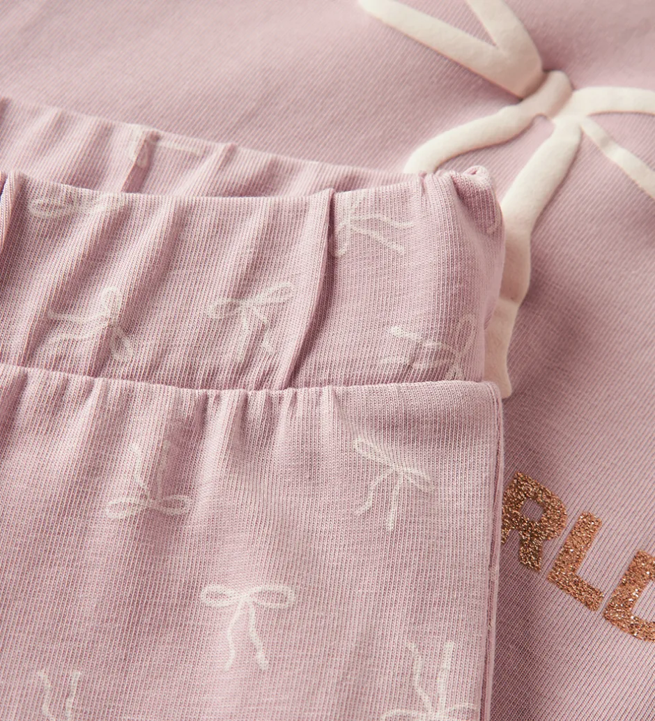 Nattøj*Name It Nattøj - 2-delt - NmfRagna - Keepsake Lilac m. Print