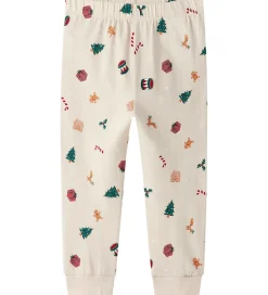 Nattøj*Name It Nattøj - 2-Delt - NmnVismas - Whitecap Gray/Xmas AOP