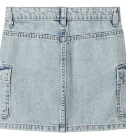 Børn Name It Nederdel - Denim - NkfMillie - Cargo - Light Blue Bleach