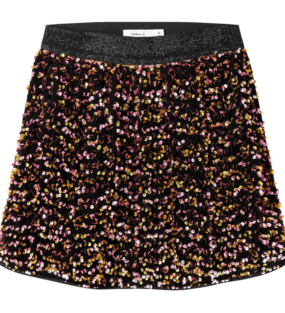 Børn Name It Nederdel - NkfRunica - Gold Colour m. Palietter