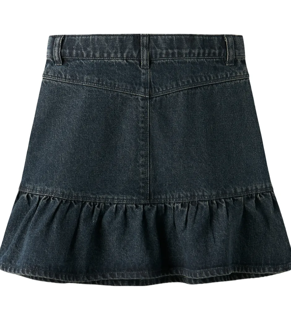 Nederdele|Juletøj*Name It Nederdel - NkfThes - Dark Midnight Denim m. Rhinsten