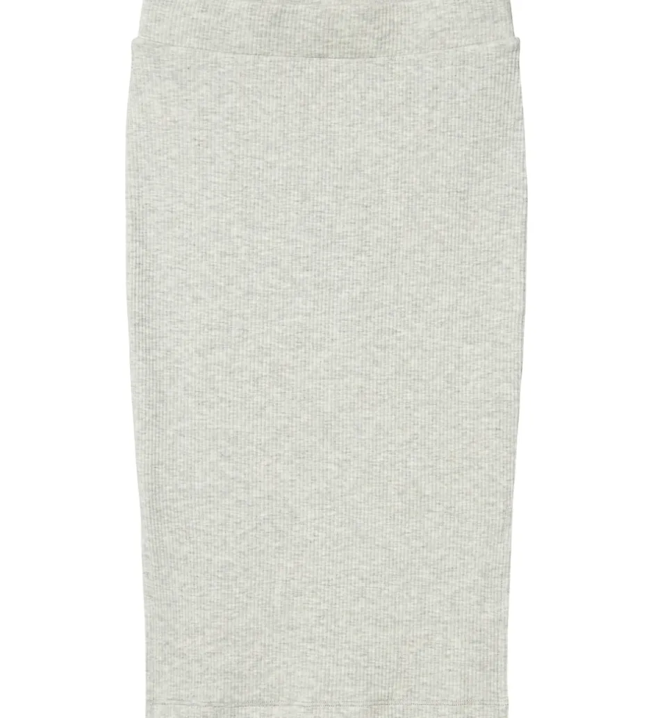 Nederdele*Name It Nederdel - Rib - NkfHeljaya - Light Grey Melange