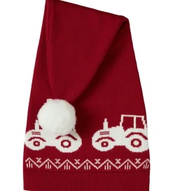Børn Name It Nissehue - Strik - NmnRismas - Jester Red/Tractor