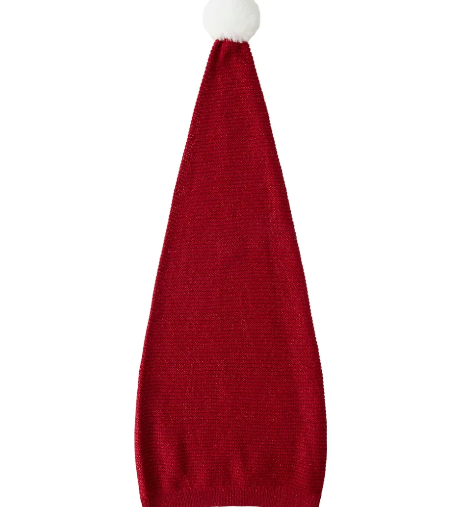 Børn Name It Nissehue - Strik - NknRinjaha - Jester Red m. Glimmer