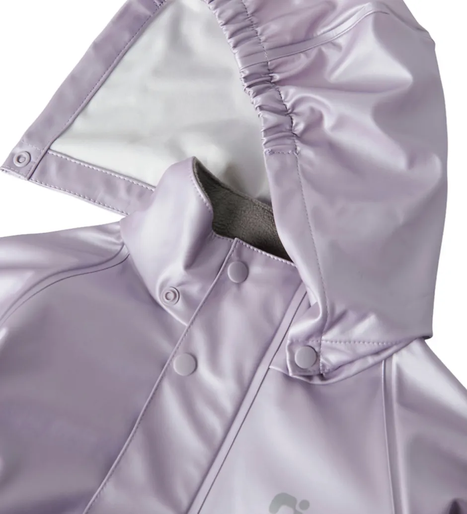 Regntøj*Name It Regntøj m. Seler - NmfDry10 - Metallic - Misty Lilac