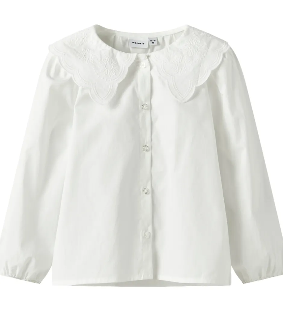 Skjorter*Name It Skjorte - NmfRollaring - Bright White