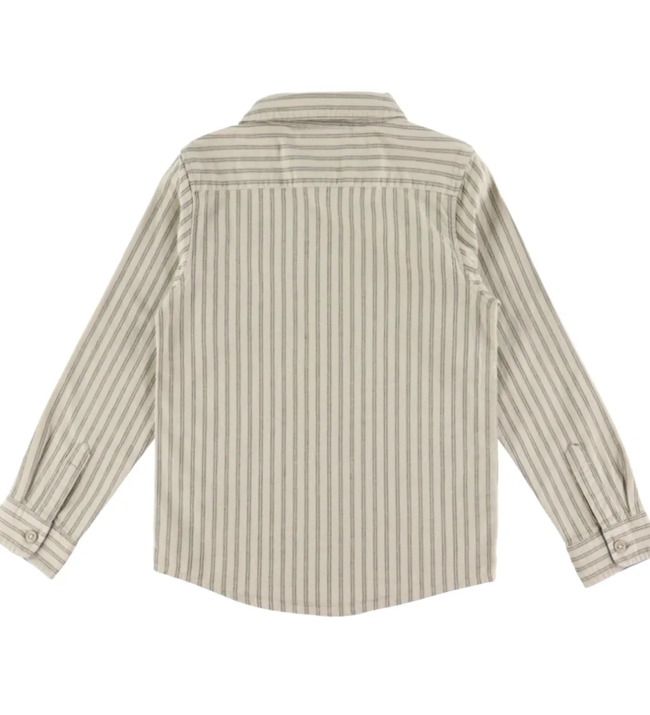 Børn Name It Skjorte - NmmRekid - Island Fossil/Thin Stripe