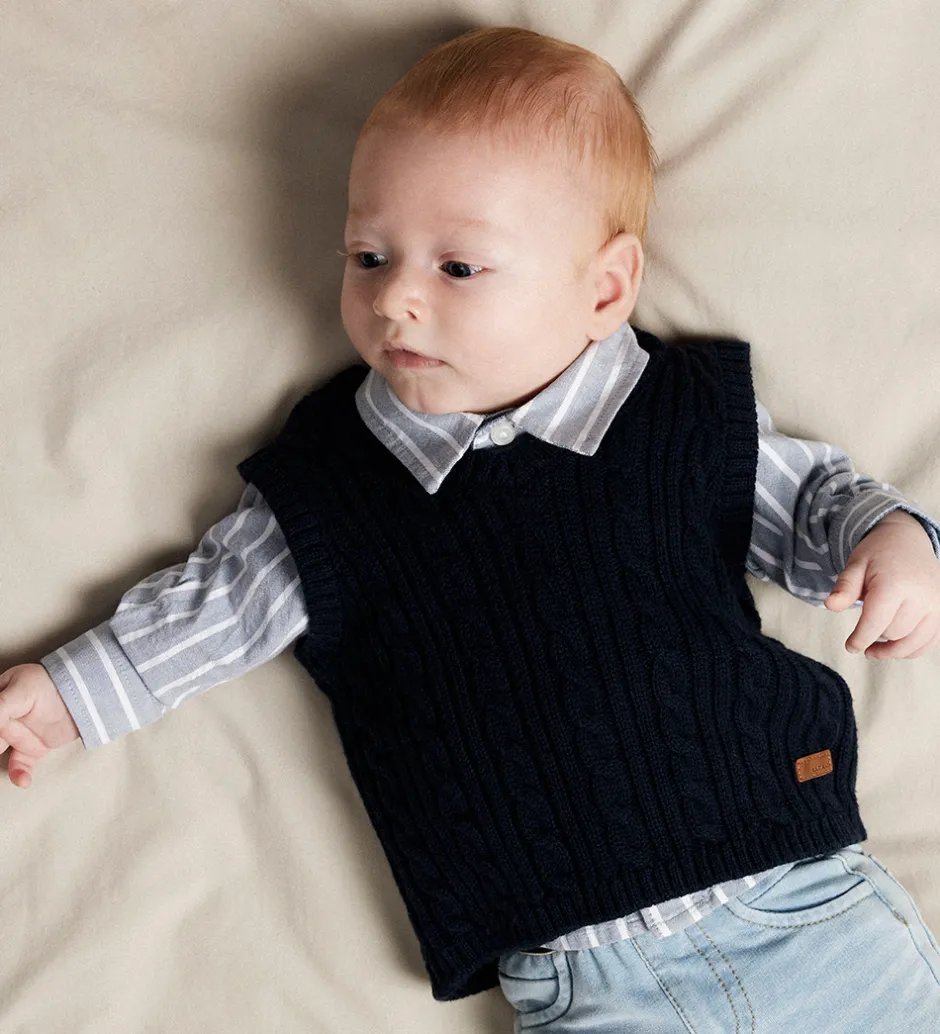 Børn Name It Skjortebody l/æ - NbmRekid - Flint Stone/Thin Stripe - B