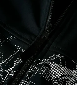Børn Name It Softshell m. Fleece - NkmAlfa08 - Sort m. Refleksprint