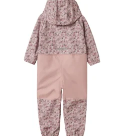 Børn Name It Softshelldragt m. Fleece - Noos - NmfAlfa - Woodrose/Blo