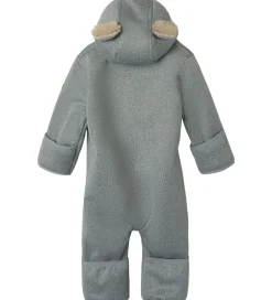 Softshell*Name It Softshelldragt m. Fleece - NbnMada08 - Grey Melange m. Ø