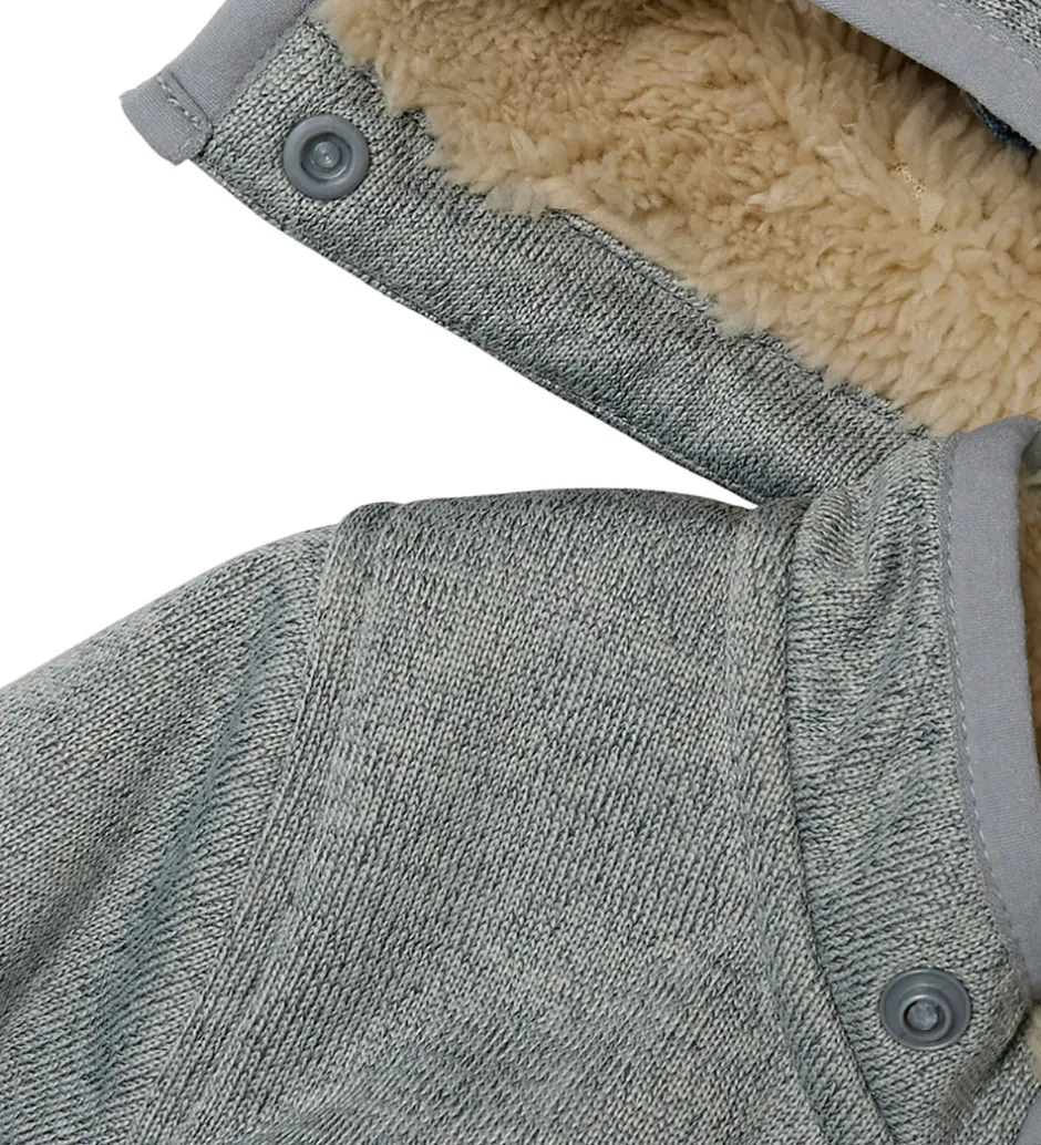 Softshell*Name It Softshelldragt m. Fleece - NbnMada08 - Grey Melange m. Ø