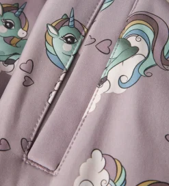 Børn Name It Softshelldragt m. Fleece - Noos - NmfAlfa08 - Purple Dov