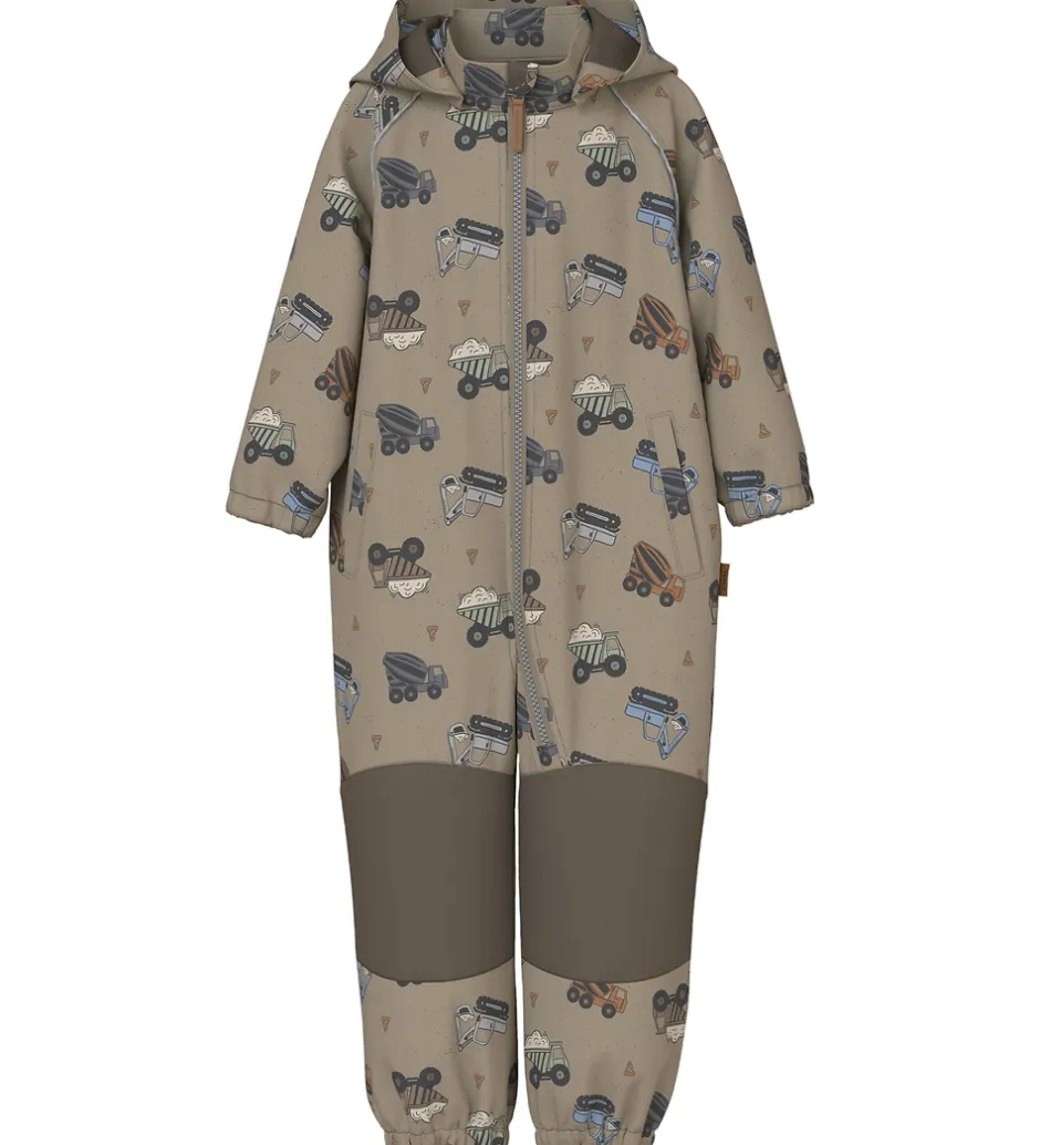 Softshell*Name It Softshelldragt m. Fleece - Noos - NmmAlfa08 - Silver Min