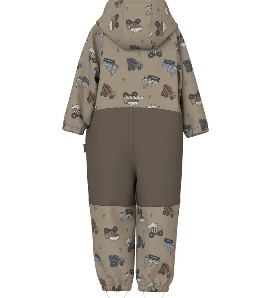 Softshell*Name It Softshelldragt m. Fleece - Noos - NmmAlfa08 - Silver Min