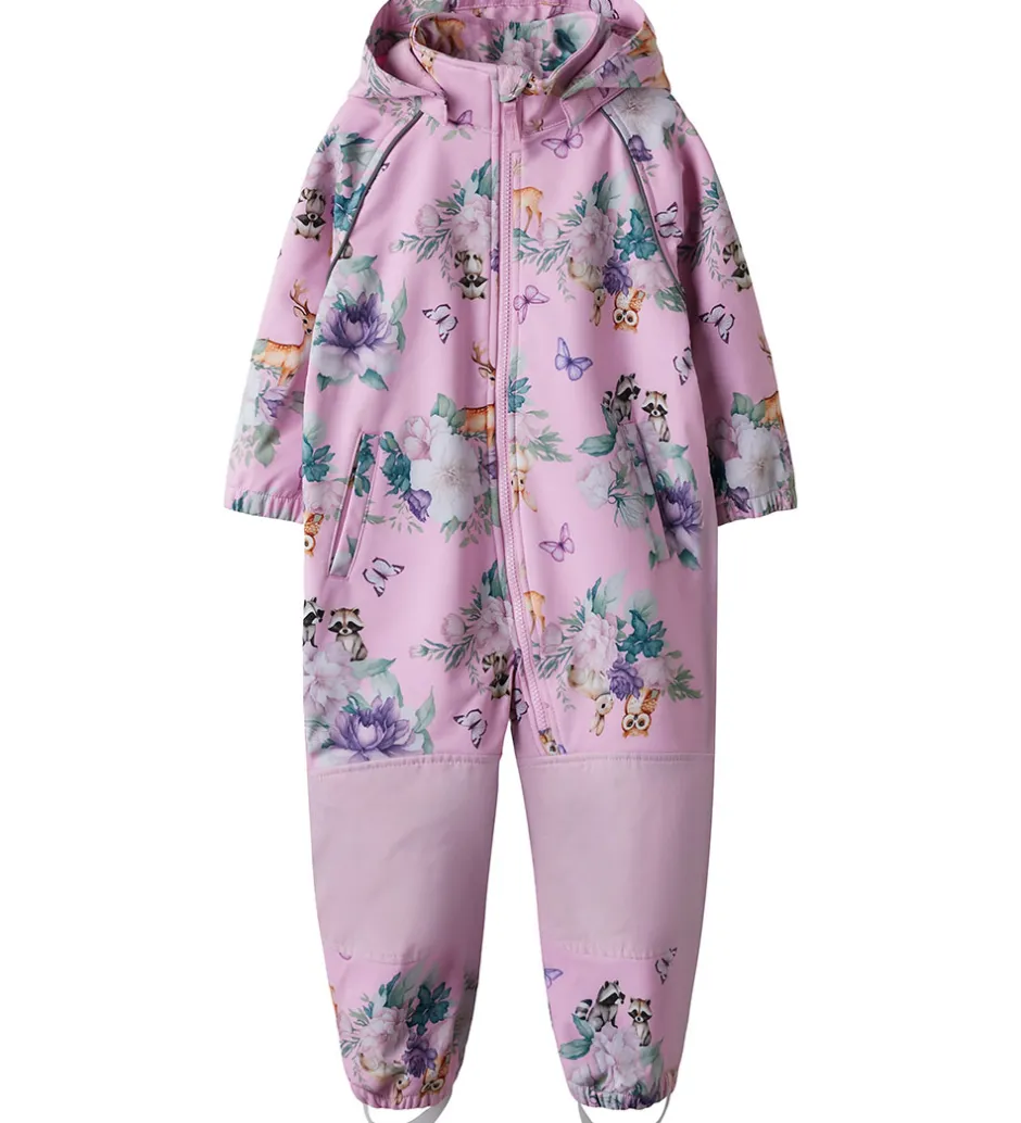 Børn Name It Softshelldragt m. Fleece - Noos - NmfAlfa08 - Pink Laven