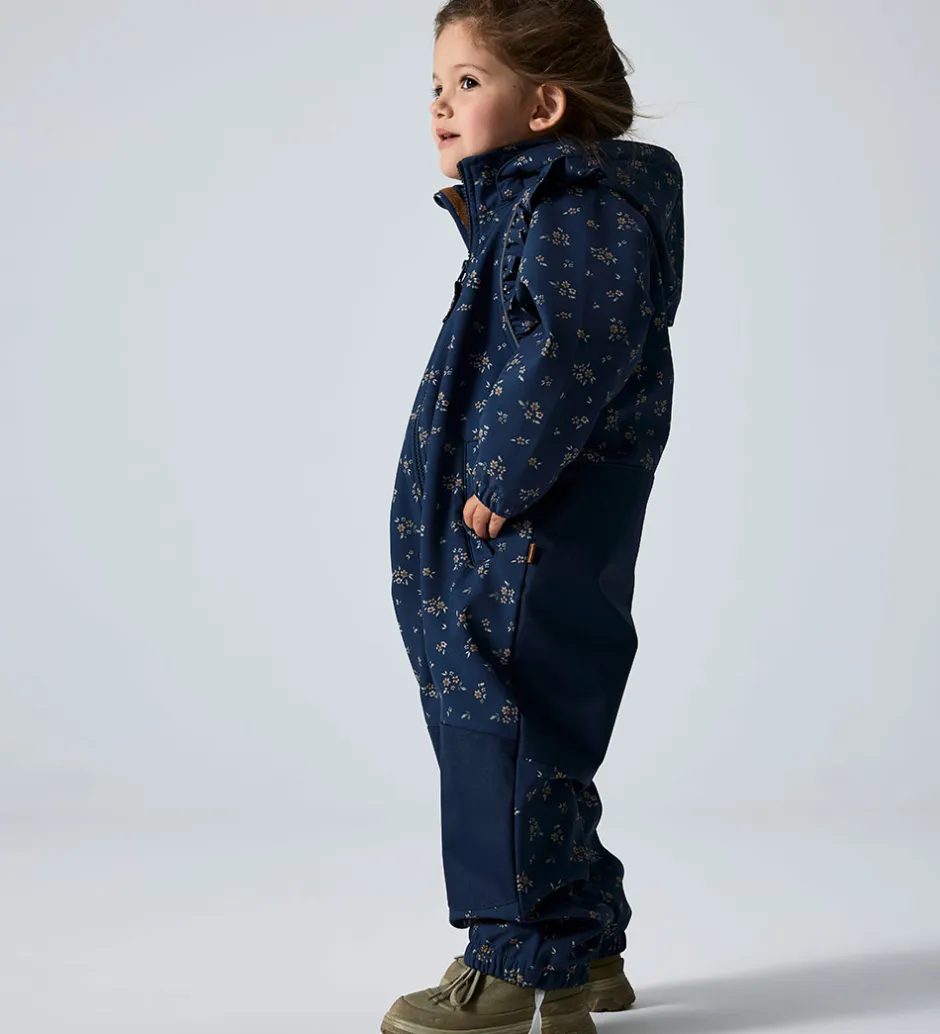 Børn Name It SoftShelldragt m. Fleece - NmfAlfa08 - Spellbound/Bougue