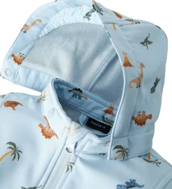 Softshell*Name It Softshelldragt m. Fleece - NbmAlfa08 - Skyway/Mini Dino