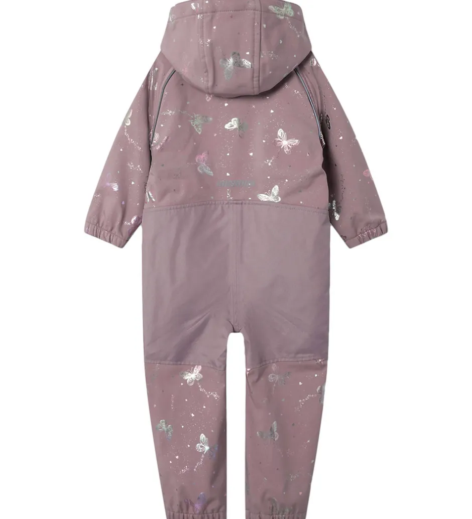 Børn Name It Softshelldragt m. Fleece - Noos - NmfAlfa08 - Elderberry