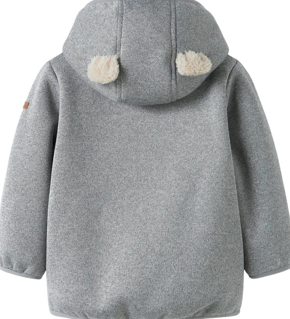 Softshell*Name It Softshelljakke m. Fleece - NbnMada08 - Grey Melange m. Ø