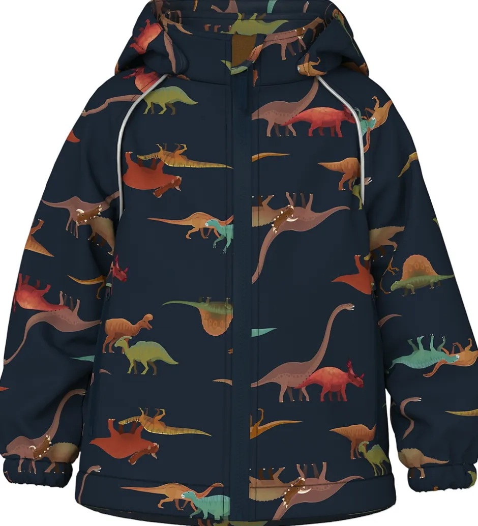 Børn Name It Softshelljakke m. Fleece - NmmAlfa08 - Dark Sapphire/Din
