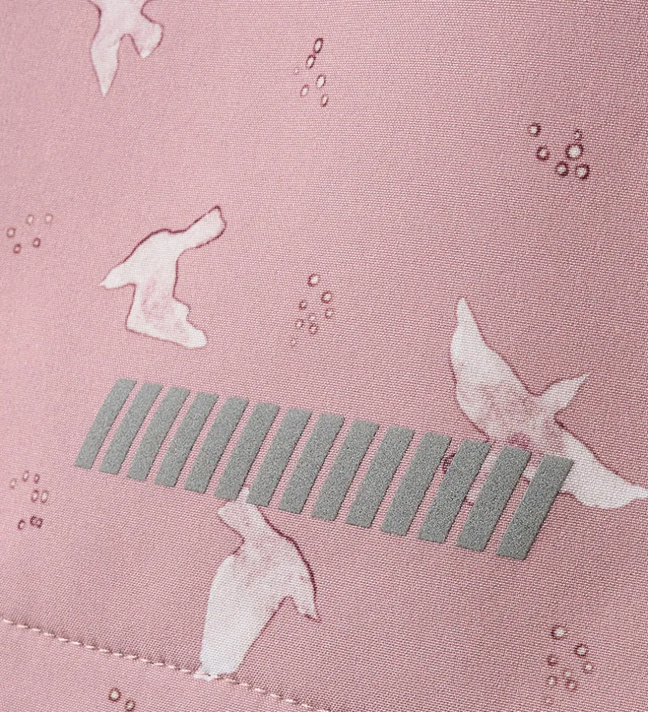 Børn Name It Softshelljakke m. Fleece - NmfAlfa08 - Woodrose/Bird