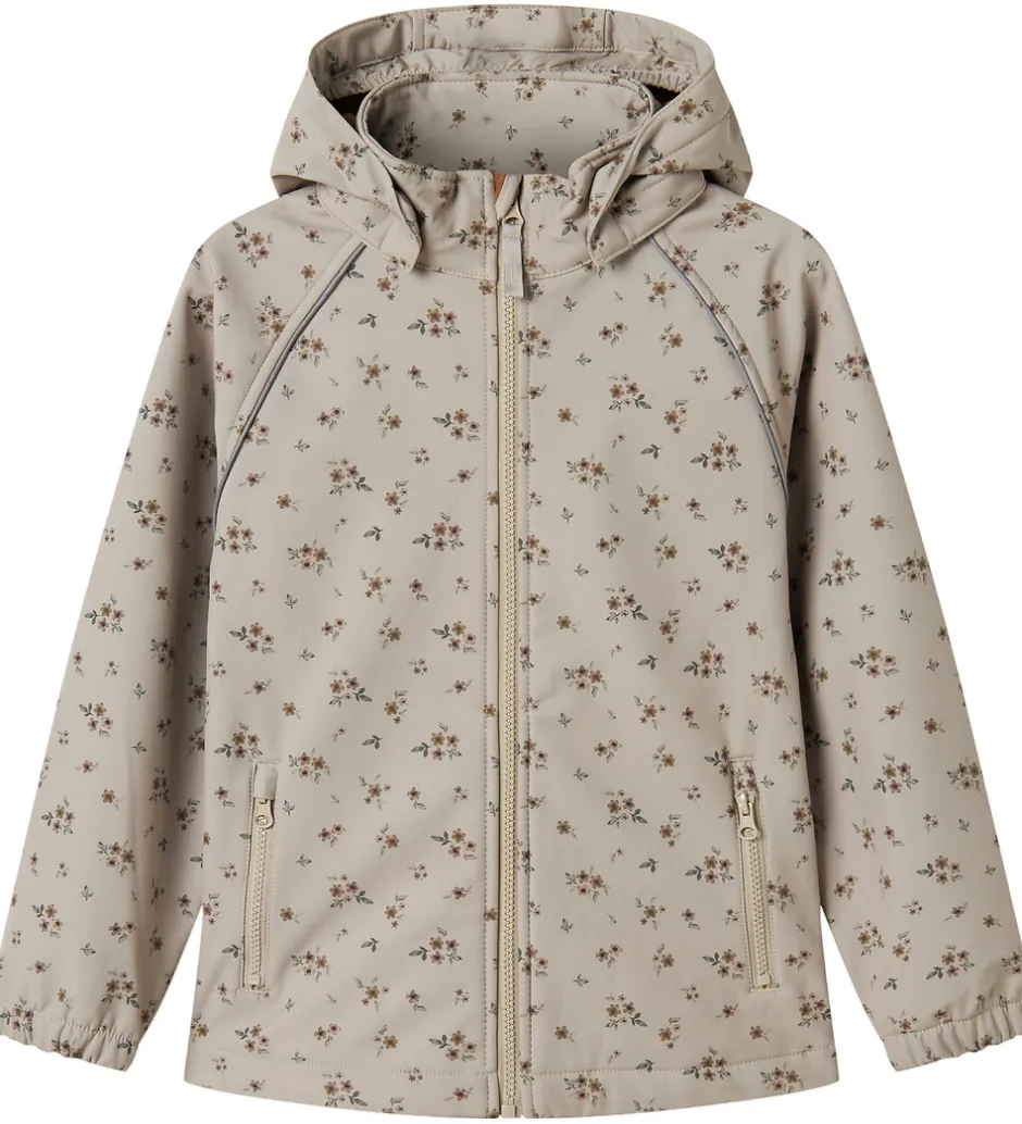 Softshell*Name It Softshelljakke m. Fleece - NkfAlfa08 - Pure Cashmere/Bou