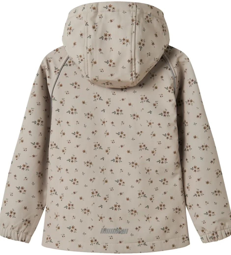 Softshell*Name It Softshelljakke m. Fleece - NkfAlfa08 - Pure Cashmere/Bou