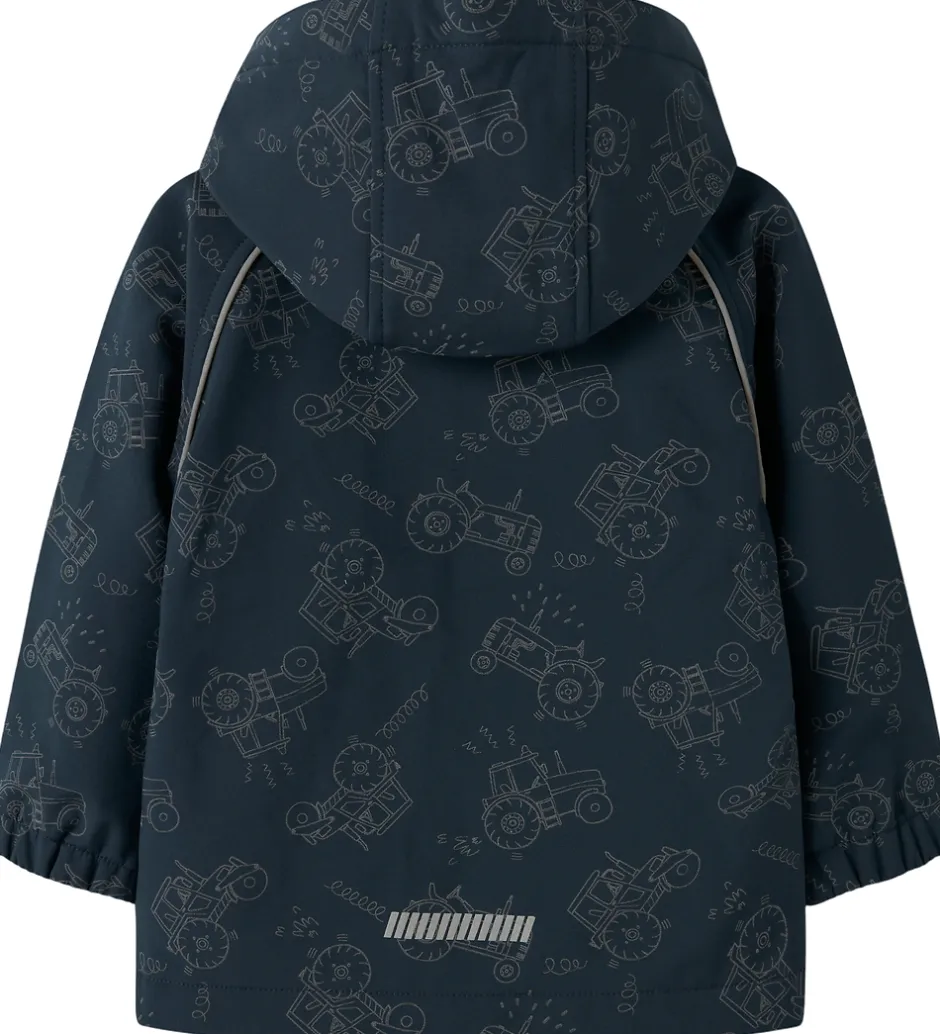 Softshell*Name It Softshelljakke m. Fleece - NmmAlfa08 - Dark Sapphire m.