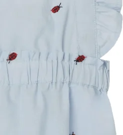 Sommerdragter*Name It Sommerdragt - NbfFerilla - Chambray Blue m. Mariehøner