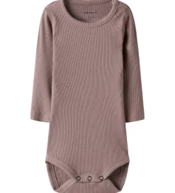 Bodyer*Name It Sæt - Body l/æ/ Leggings - Deauville Mauve/DEAUVILLE MA